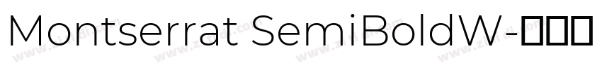 Montserrat SemiBoldW字体转换